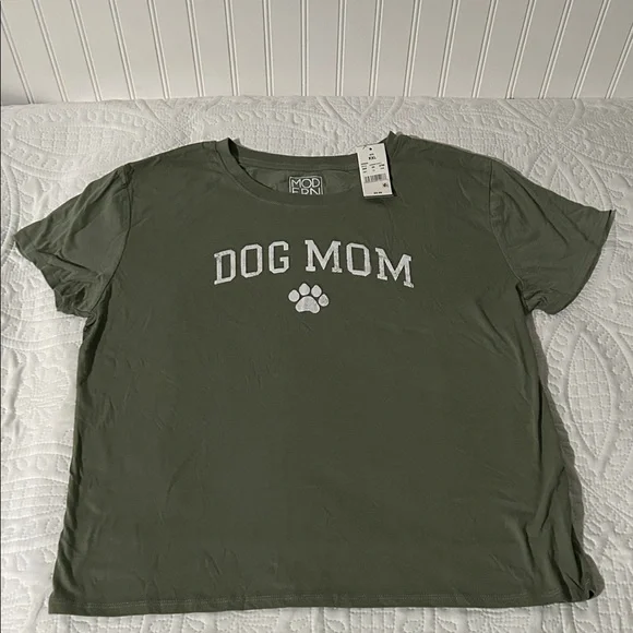 Dog Mom Olive Green T-Shirt Sz: xxl - Picture 1 of 5